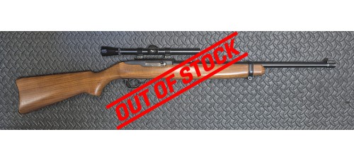 Ruger 10/22 .22LR 18.5" Barrel Semi Auto Rimfire Rifle with Weaver Marksman Scope Used Ruger 10/22 .22LR 18.5" Barrel Semi Auto Rimfire Rifle with Weaver Marksman Scope Used